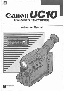Canon UC 10 manual